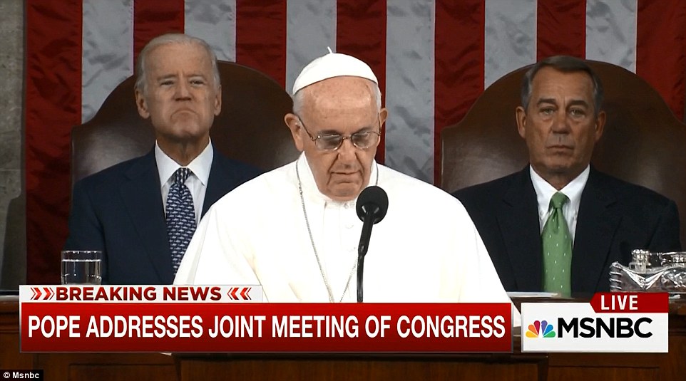 Pope Francis drops several truth bombs on congress, Biden 